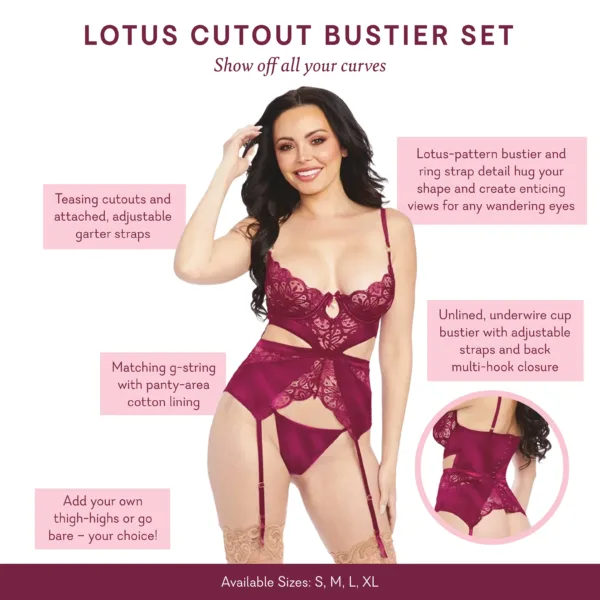 Lotus Cutout Bustier Set v3